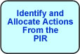 Identify and Allocate Actions from the PIR